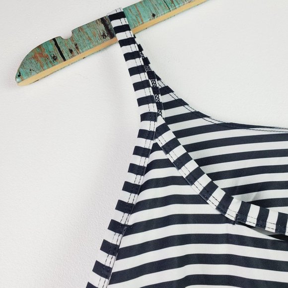 Joy Lab Striped Tank Top with Open Perforated Back - Picture 2 of 8